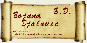 Bojana Đolović vizit kartica